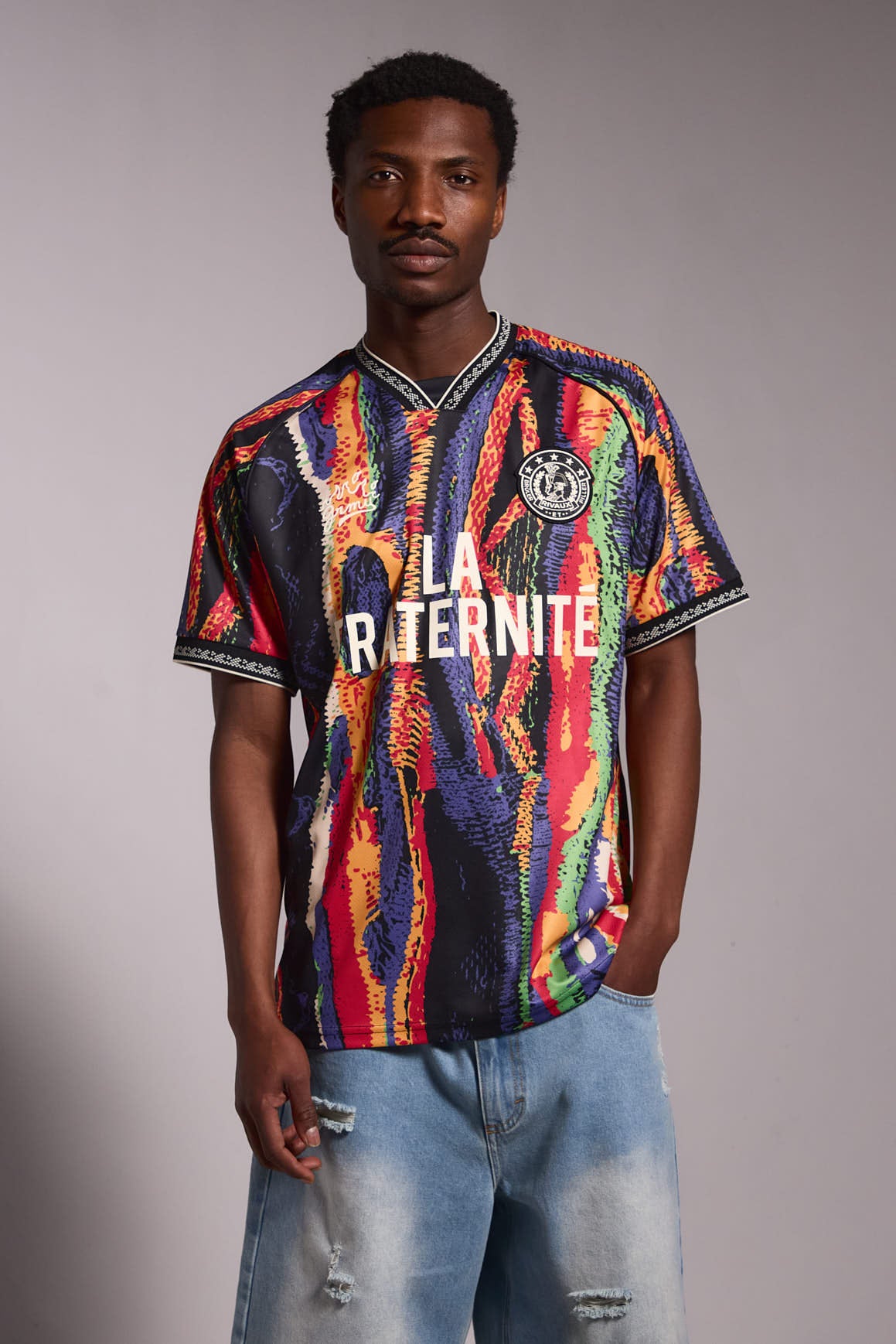 LA FRATERNITE SOCCER TEE MULTICOLOR