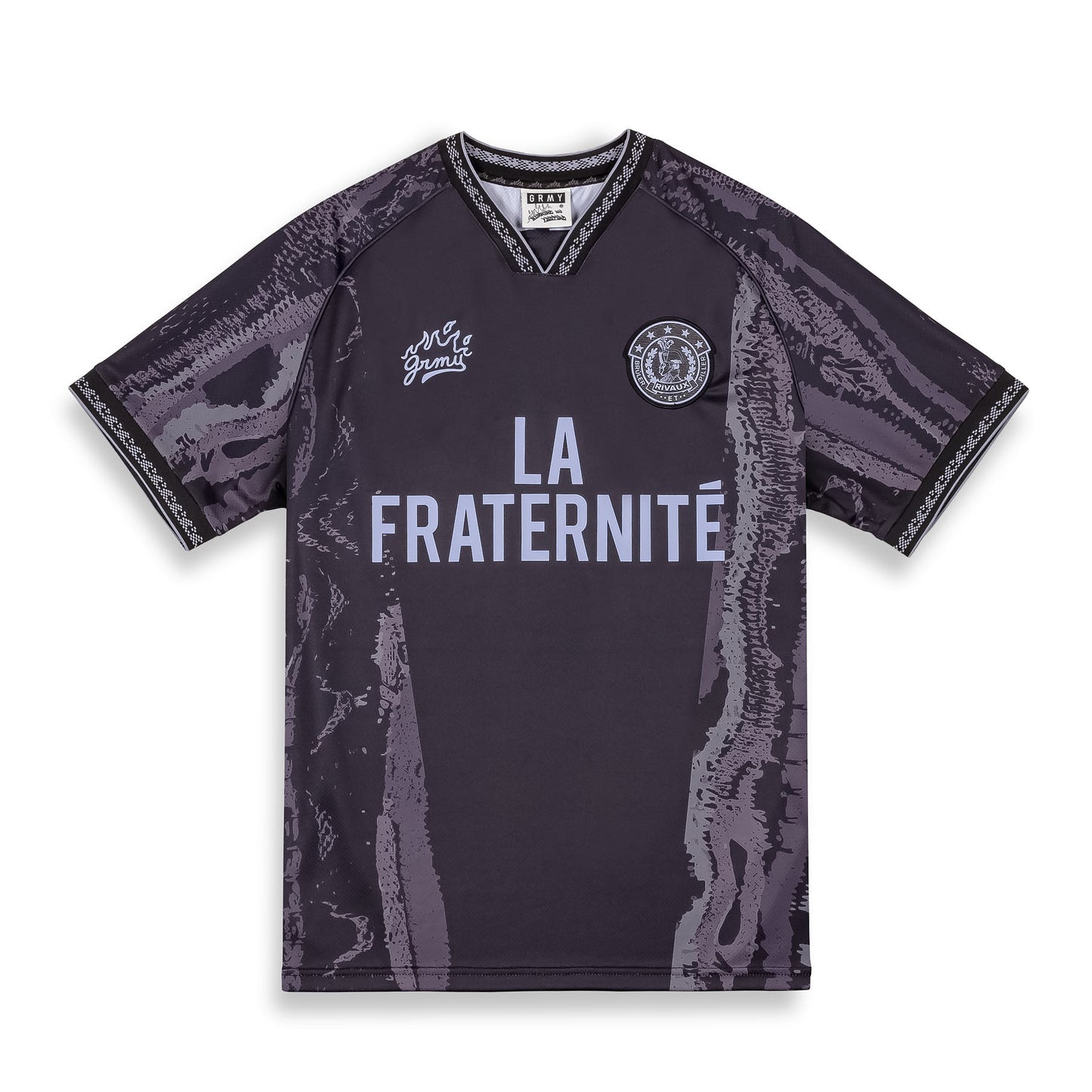 LA FRATERNITE RIVAUX SOCCER TEE BLACK