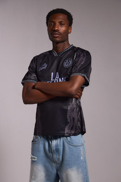 LA FRATERNITE RIVAUX SOCCER TEE BLACK
