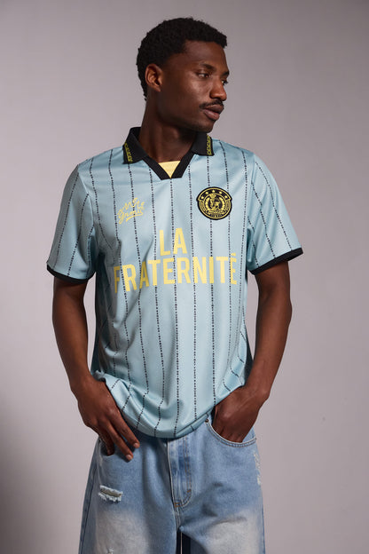 LA FRATERNITE BRULER PILLER SOCCER TEE BLUE