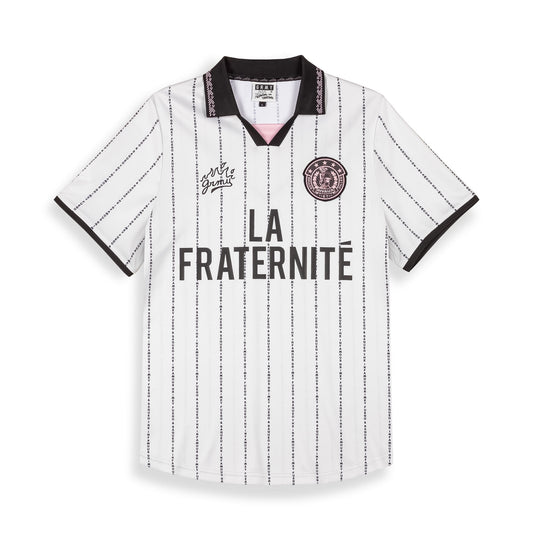 LA FRATERNITE BRULER PILLER SOCCER TEE OFF WHITE
