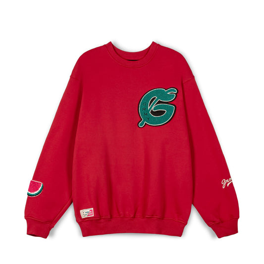 NABLUS VINTAGE CREWNECK DARK RED
