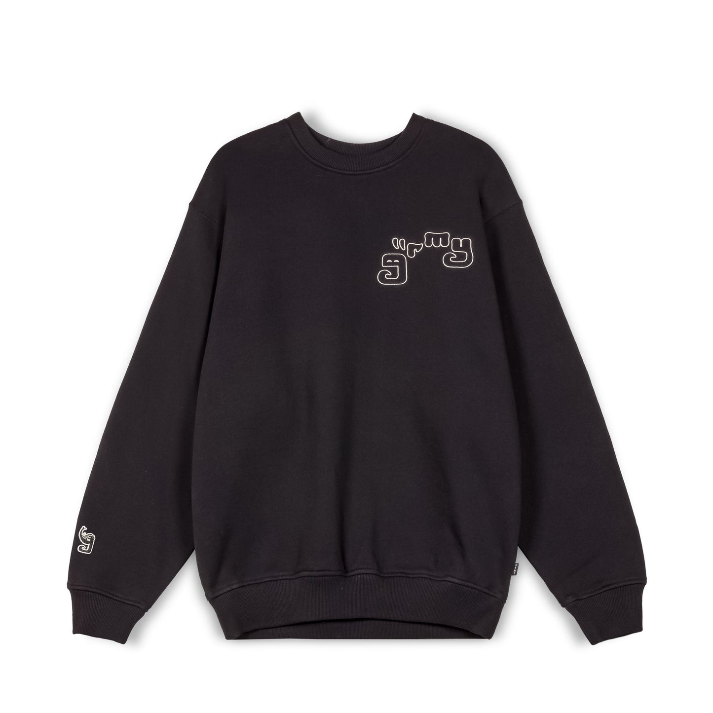 TUSKER TEMPLE VINTAGE CREWNECK BLACK