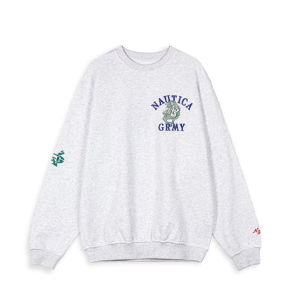 MIGHTY HARMONIST NAUTICA X GRMY VINTAGE CREWNECK SPORT GREY