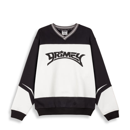 INFAMOUS DEEPER V NECK VINTAGE CREWNECK BLACK