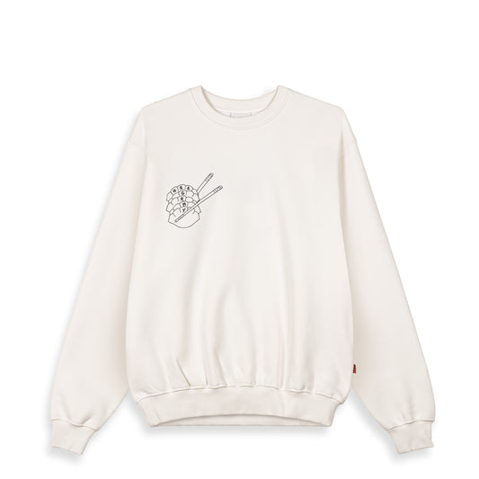 SAMPANS VINTAGE CREWNECK OFF WHITE