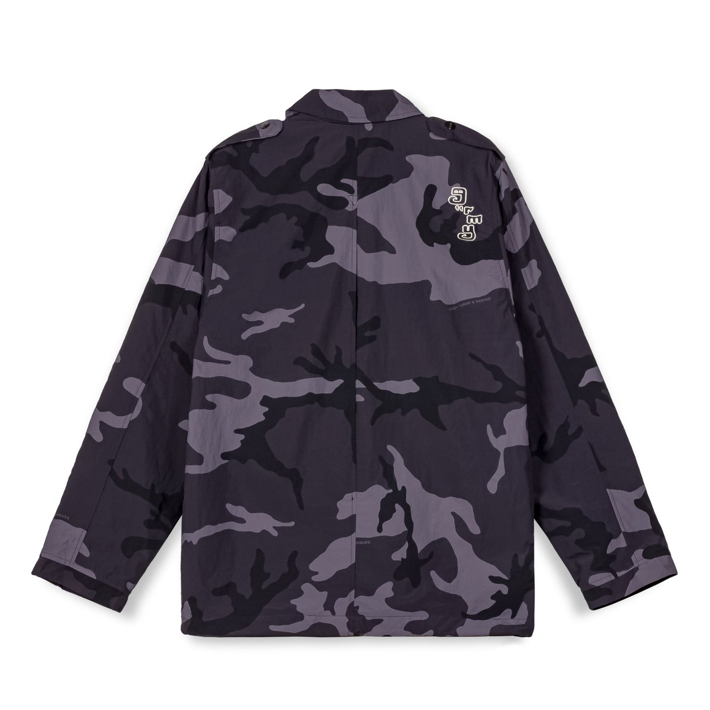 ALL OVER PRINT TUSKER TEMPLE TRACK JACKET BLACK