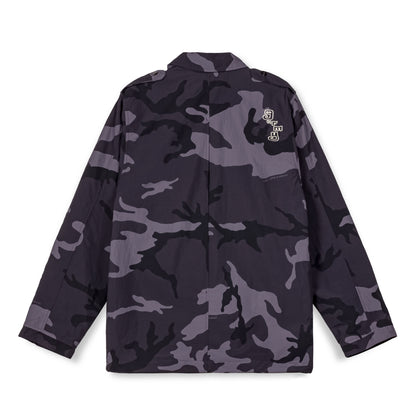 ALL OVER PRINT TUSKER TEMPLE TRACK JACKET BLACK