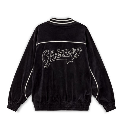MADRID VELVET TRACK JACKET BLACK
