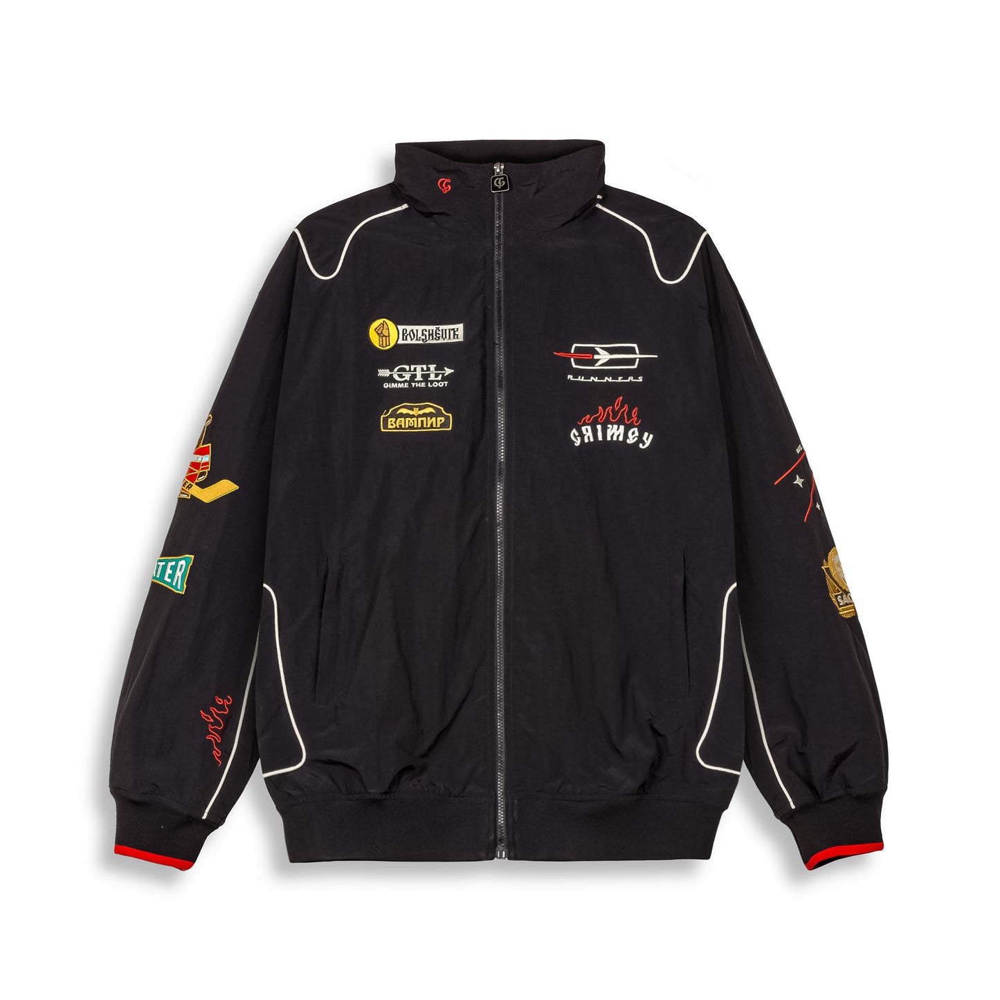 THE LOWER DEPTHS TRACK JACKET BLACK