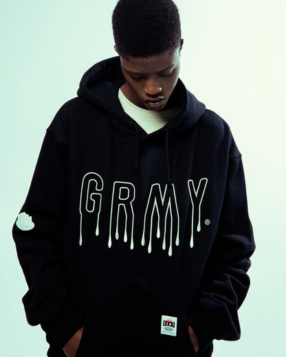 BACK AT YOU VINTAGE HOODIE BLACK