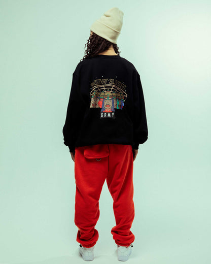 BACK AT YOU VINTAGE CREWNECK BLACK