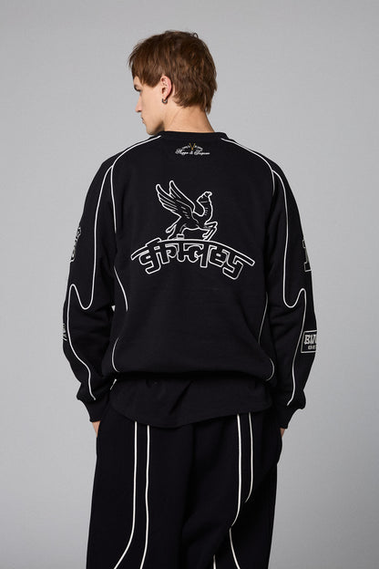 RACE WAR VINTAGE CREWNECK BLACK