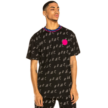 GRIMEY URMAH DOJO ALL OVER PRINT TEE BLACK