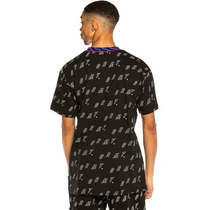 GRIMEY URMAH DOJO ALL OVER PRINT TEE BLACK