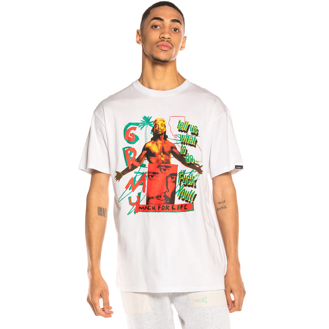 GRIMEY MACK FOR LIFE TEE WHITE