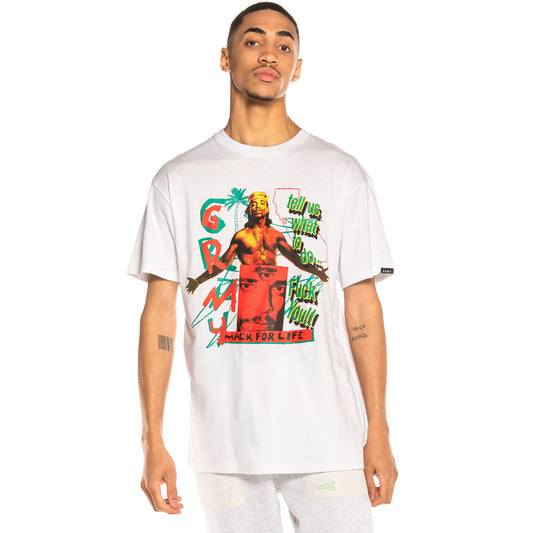 GRIMEY MACK FOR LIFE TEE WHITE