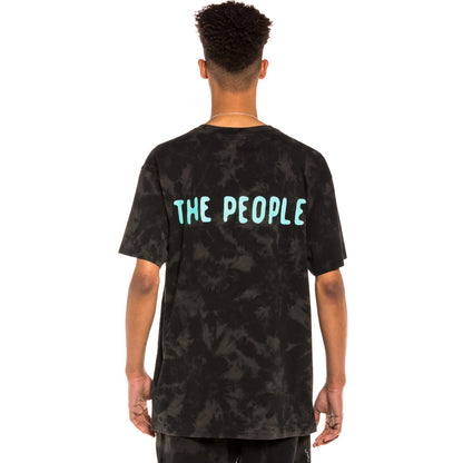 GRIMEY DAY DREAMER BLEACHED TEE BLEACHED BLACK