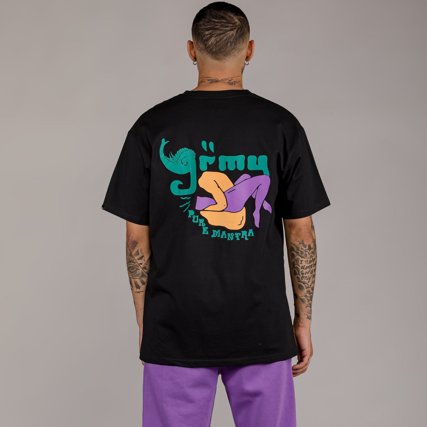 GRIMEY LUST MANTRA TEE BLACK