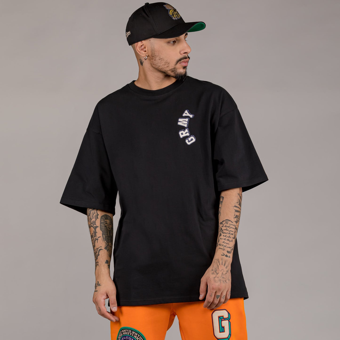 GRIMEY HIVE HEAVYWEIGHT TEE BLACK
