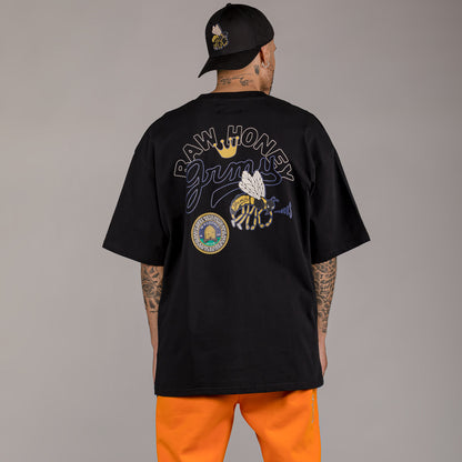 GRIMEY HIVE HEAVYWEIGHT TEE BLACK