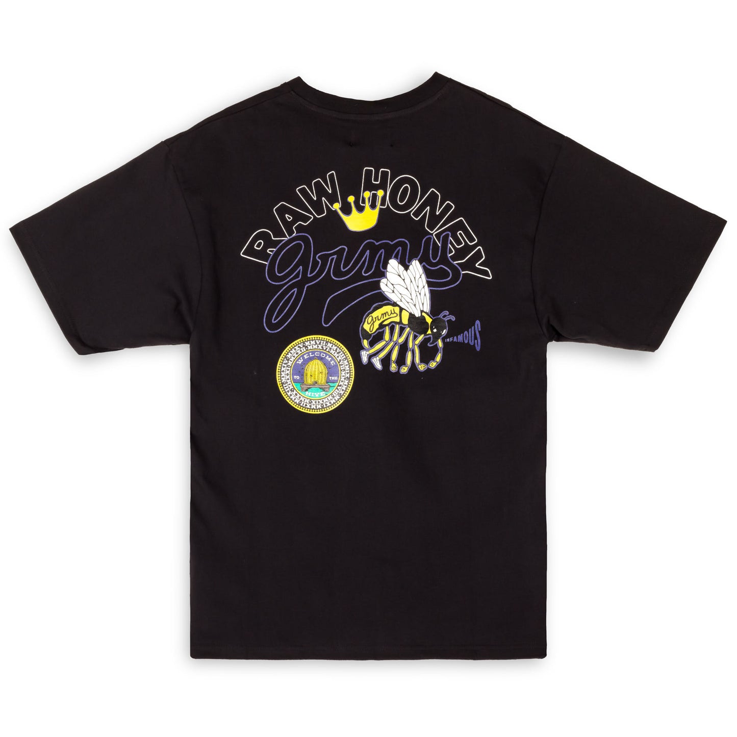 GRIMEY HIVE HEAVYWEIGHT TEE BLACK