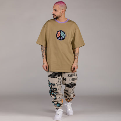 GRIMEY LOST BOYS HEAVYWEIGHT TEE BROWN