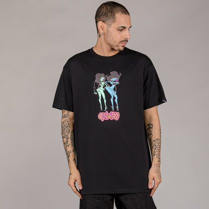 GRIMEY THE TROUBLESHOOTER TEE BLACK