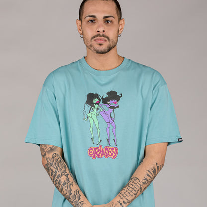 GRIMEY THE TROUBLESHOOTER TEE BLUE