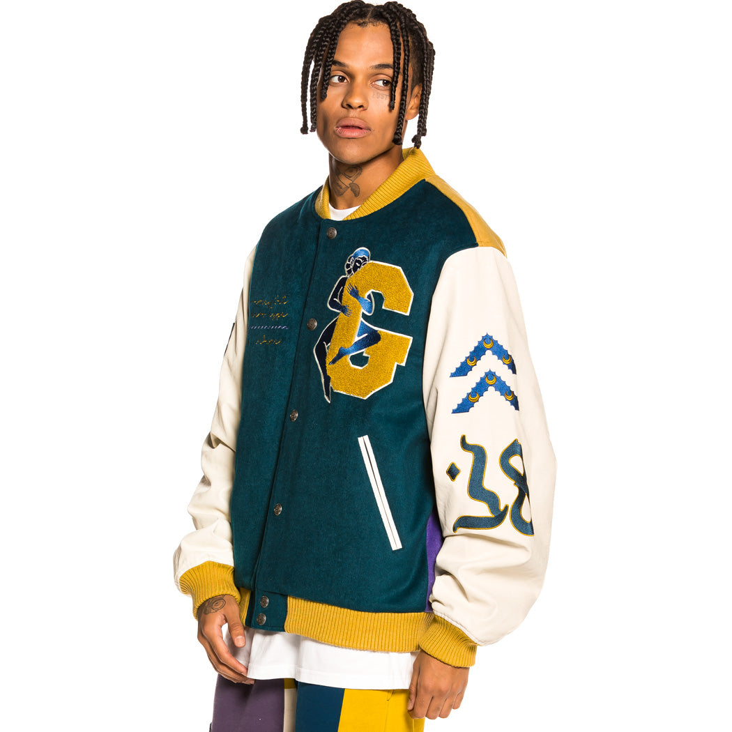 GRIMEY SINGGANG JUNCTION WOOL BASEBALL JACKET NAVY