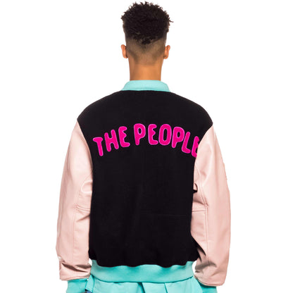GRIMEY DAY DREAMER WOOL BASEBALL JACKET BLACK