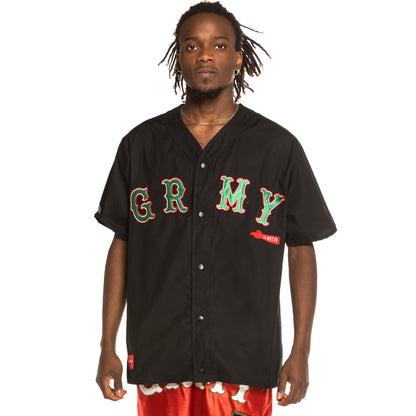 GRIMEY THE LOOT BASEBALL SHIRT BLACK