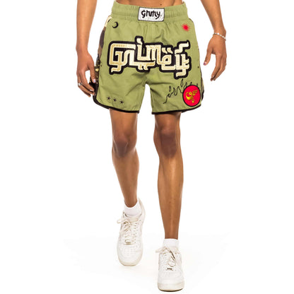 GRIMEY GLORIFIED BOXING SHORTS GREEN