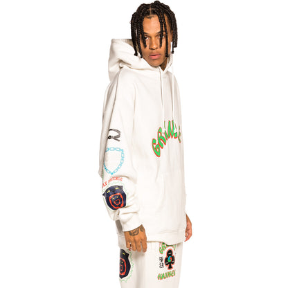 GRIMEY GRIMEY DESTROY ALL FEAR HOODIE WHITE