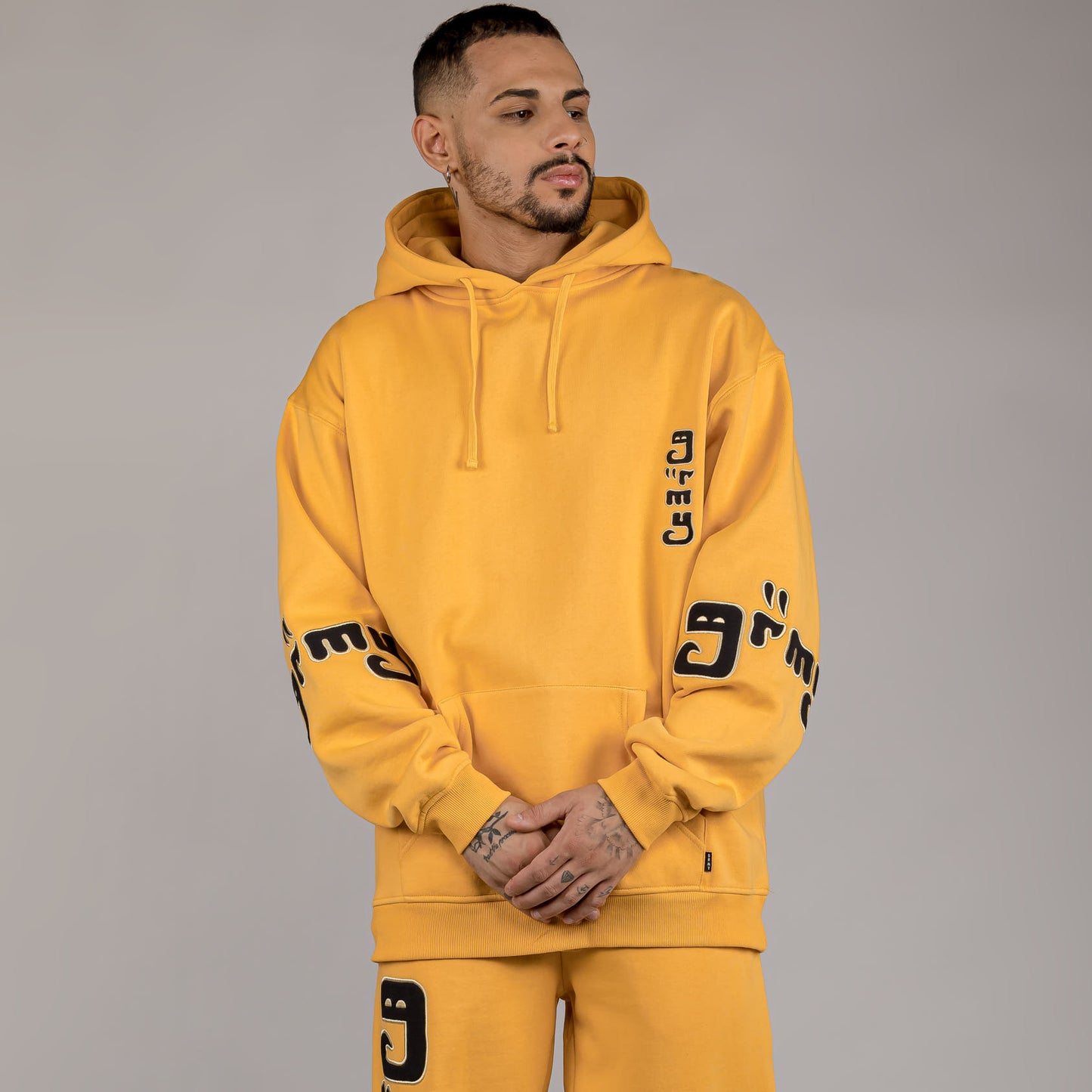 GRIMEY LUST MANTRA HOODIE YELLOW