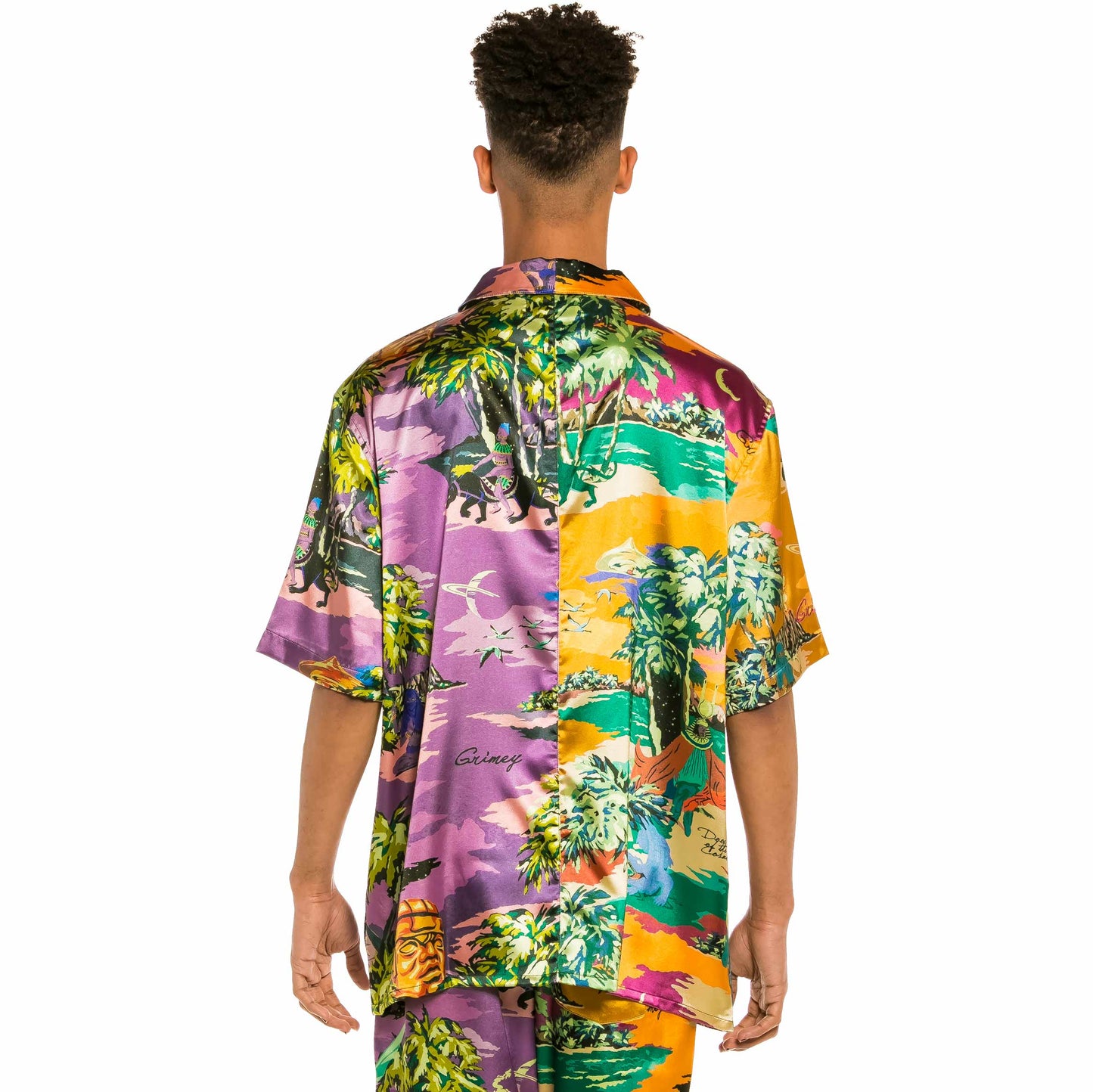 GRIMEY OCEAN GATEWAYS MULTICOLOR BUTTON UP SHIRT MULTICOLOR