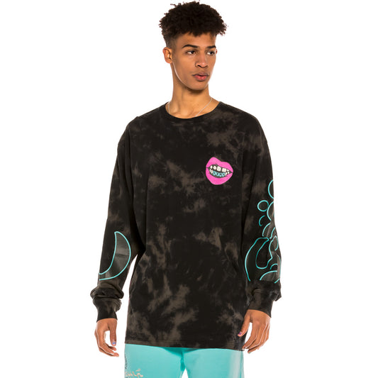 GRIMEY DAY DREAMER LONG SLEEVE TEE WHITE