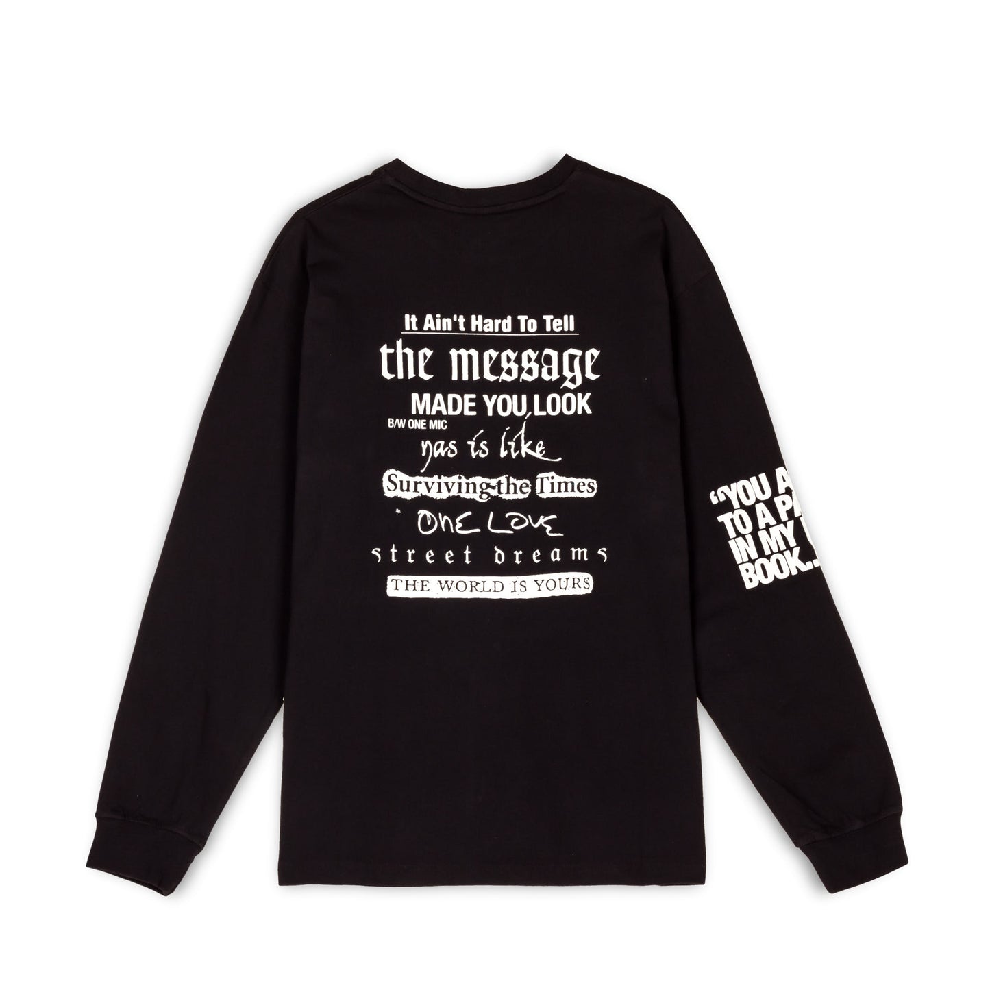 GRIMEY IAM LONG SLEEVE TEE (NAS) BLACK