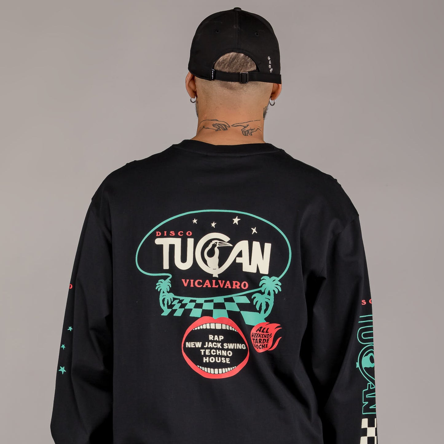 GRIMEY PASION GAMBERRA (GP X GRMY) LONG SLEEVE TEE BLACK