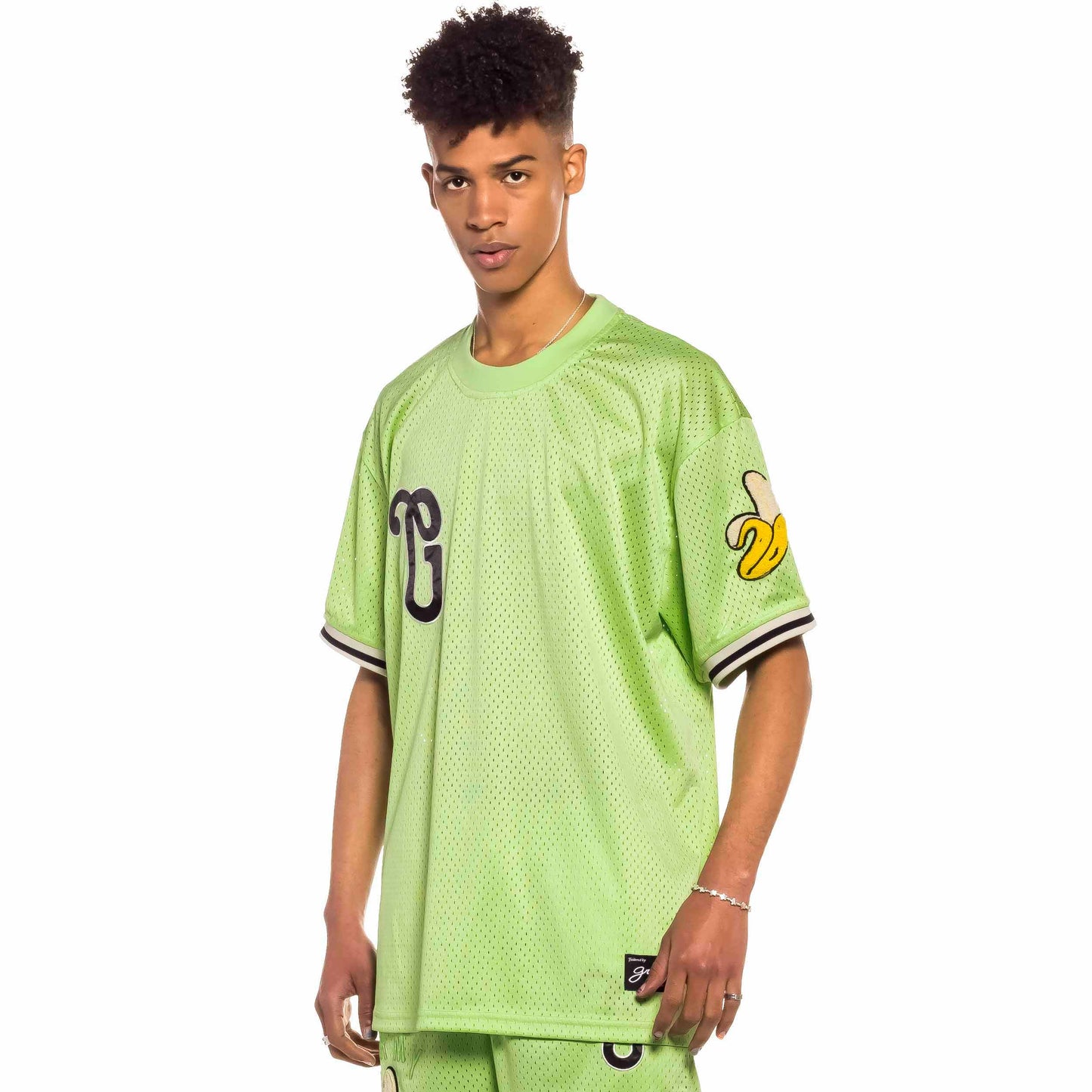 GRIMEY JUNGLE PUNCH MESH TEE GREEN