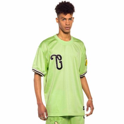 GRIMEY JUNGLE PUNCH MESH TEE GREEN