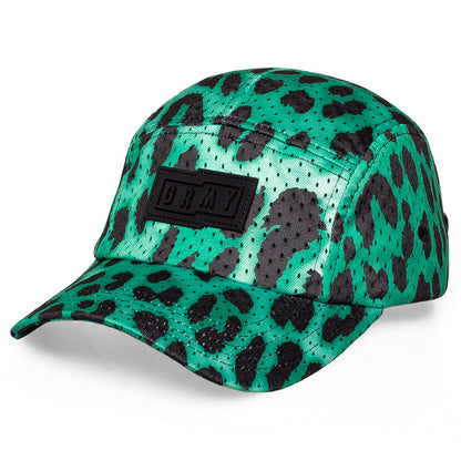 GRIMEY YANGA LEOPARD 5 PANELS CAP GREEN