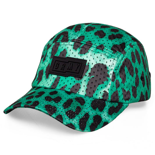 GRIMEY YANGA LEOPARD 5 PANELS CAP GREEN