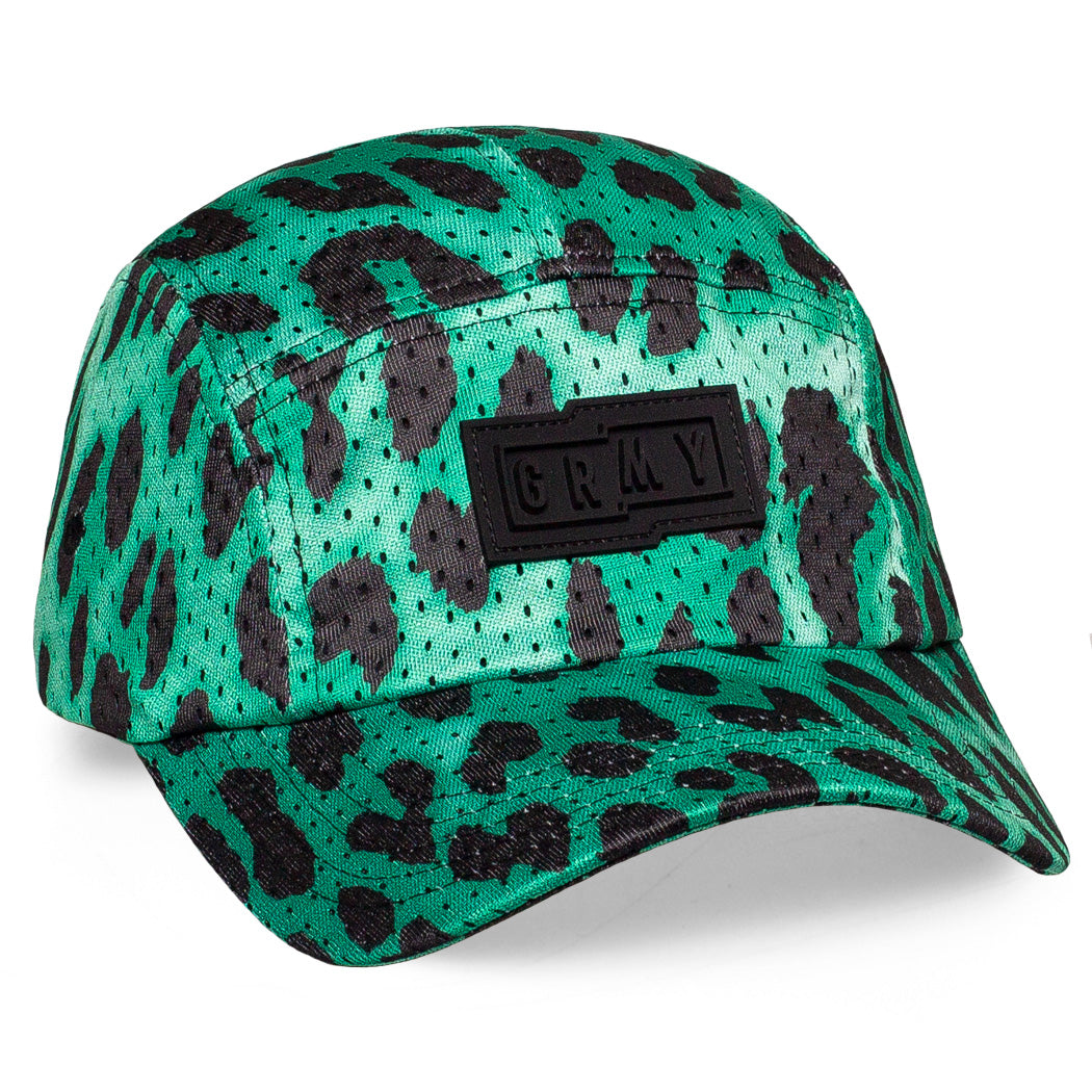 GRIMEY YANGA LEOPARD 5 PANELS CAP GREEN