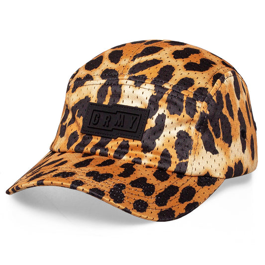 GRIMEY YANGA LEOPARD 5 PANELS CAP GREY