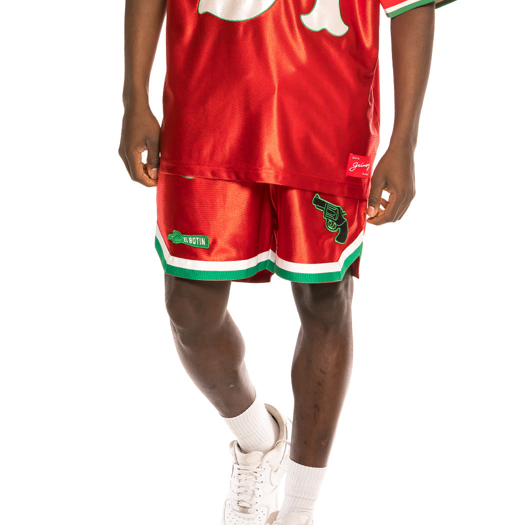 GRIMEY THE LOOT RUNNING SHORTS RED