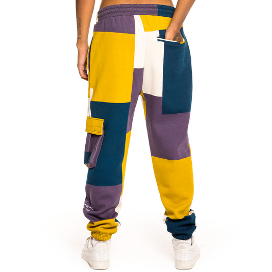 GRIMEY SINGGANG JUNCTION ALL OVER PRINT SWEATPANTS NAVY