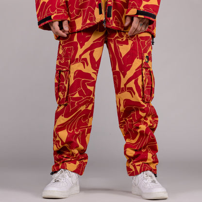 GRIMEY LUST MANTRA TRACK PANTS BROWN