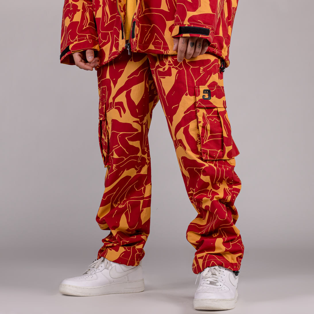 GRIMEY LUST MANTRA TRACK PANTS BROWN