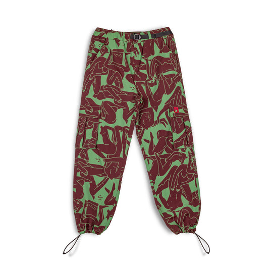 GRIMEY LUST MANTRA TRACK PANTS GREEN